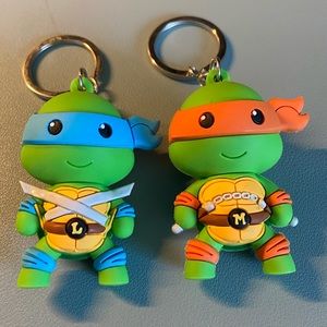 TMNT polymer keychains (2 pack)